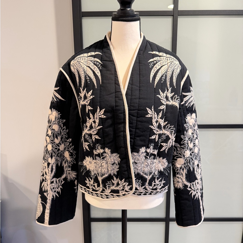 Printed H&M Black and White Women's Jacket